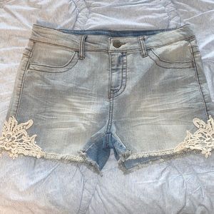 Cherokee (target) jean shorts, never worn